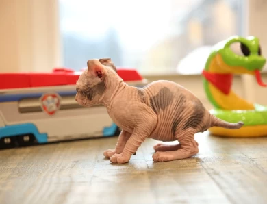 Daisy - bicolor elf tortie Sphynx